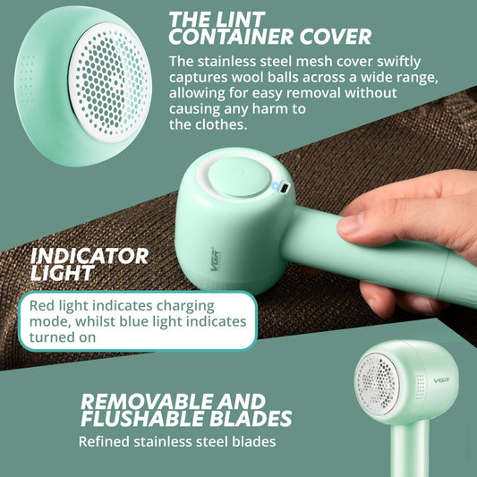 VGR Electric Bobble Remover Clothes Fabric Shaver Lint Fluff Debobbler Jumper